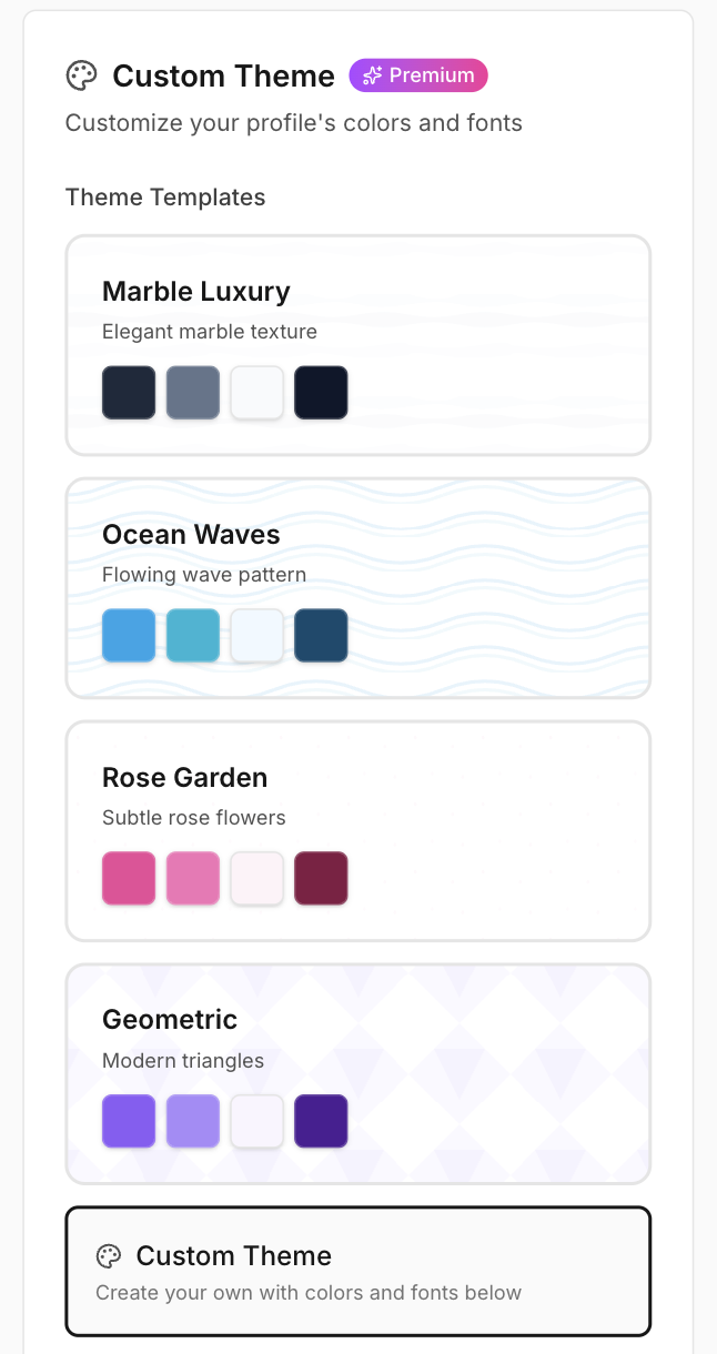 Customize Your Theme
